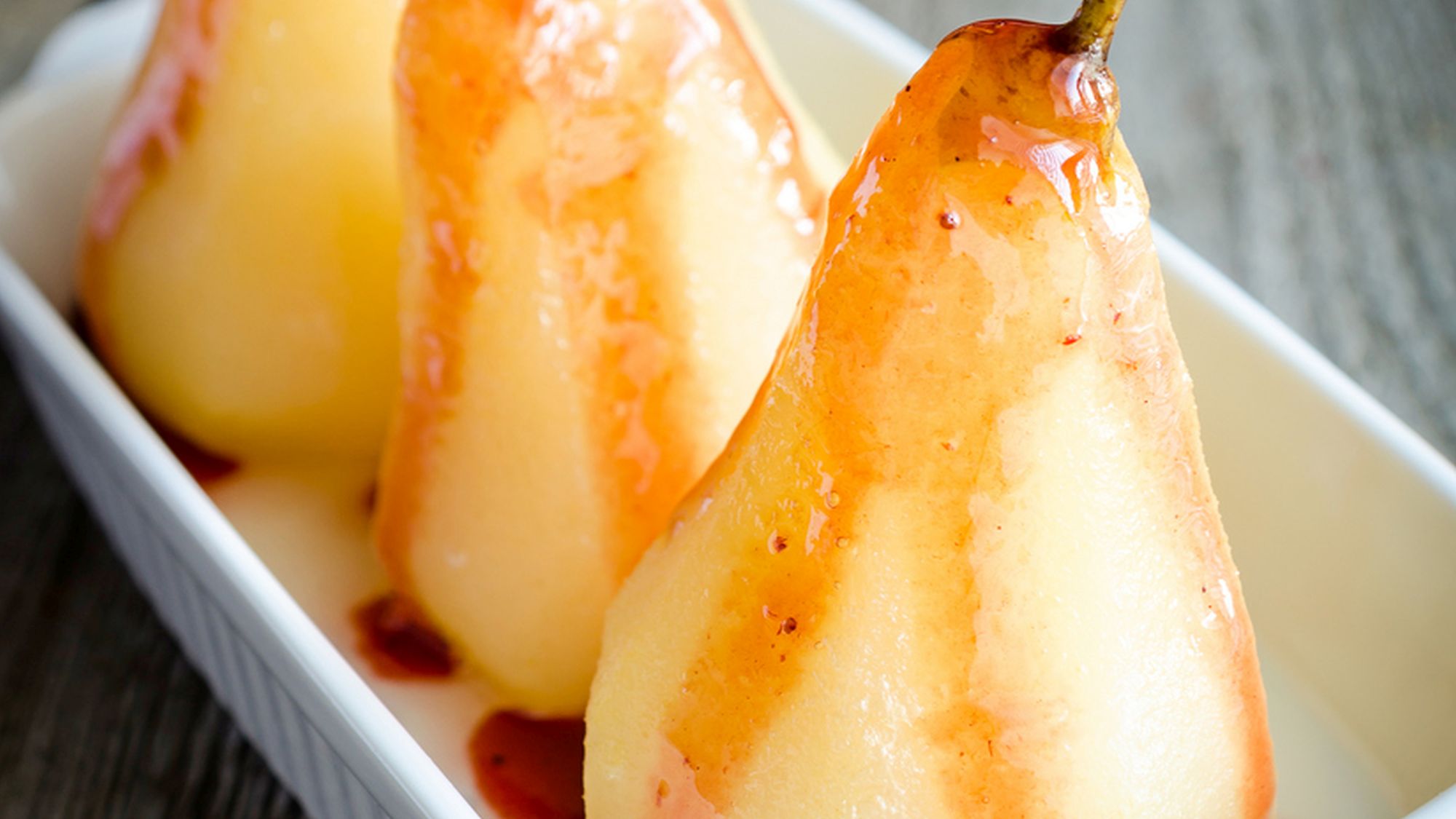 Gruszki z ryżem i cynamonem - przepis Kamis