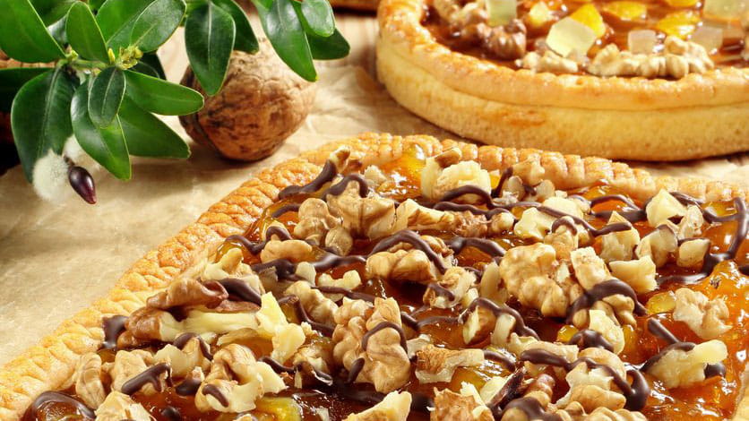 Mazurek pomarańczowy - przepis Kamis