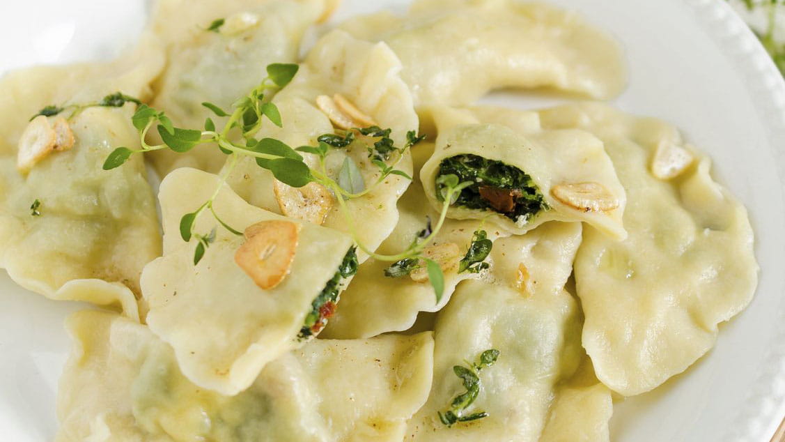Przepis na pierogi ze szpinakiem - Kamis