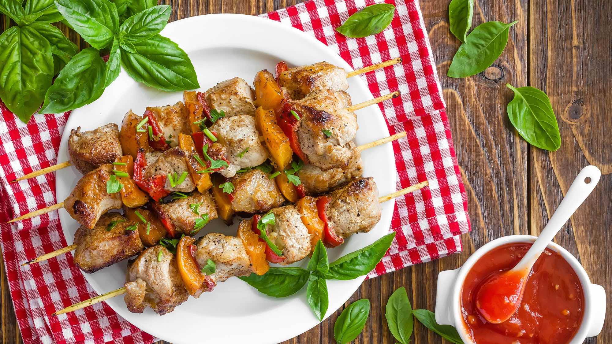 Souvlaki - mięsne szaszłyki na grilla