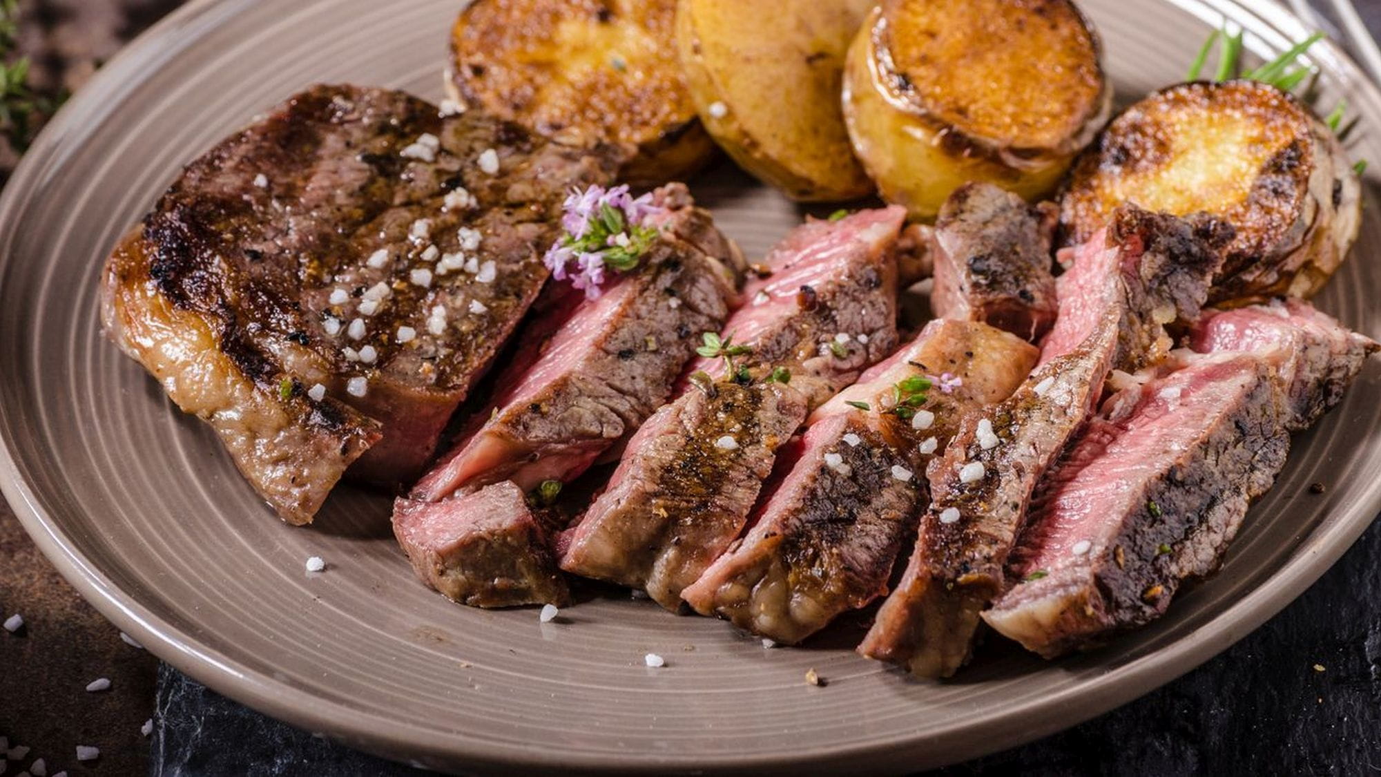 Stek w sosie waniliowo-pomarańczowym