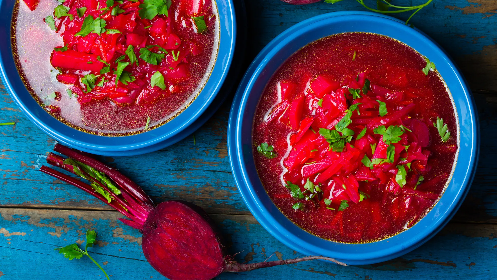 Zabielany barszcz czerwony z ziemniakami według przepisu Justyny Mazur l Kamis.pl