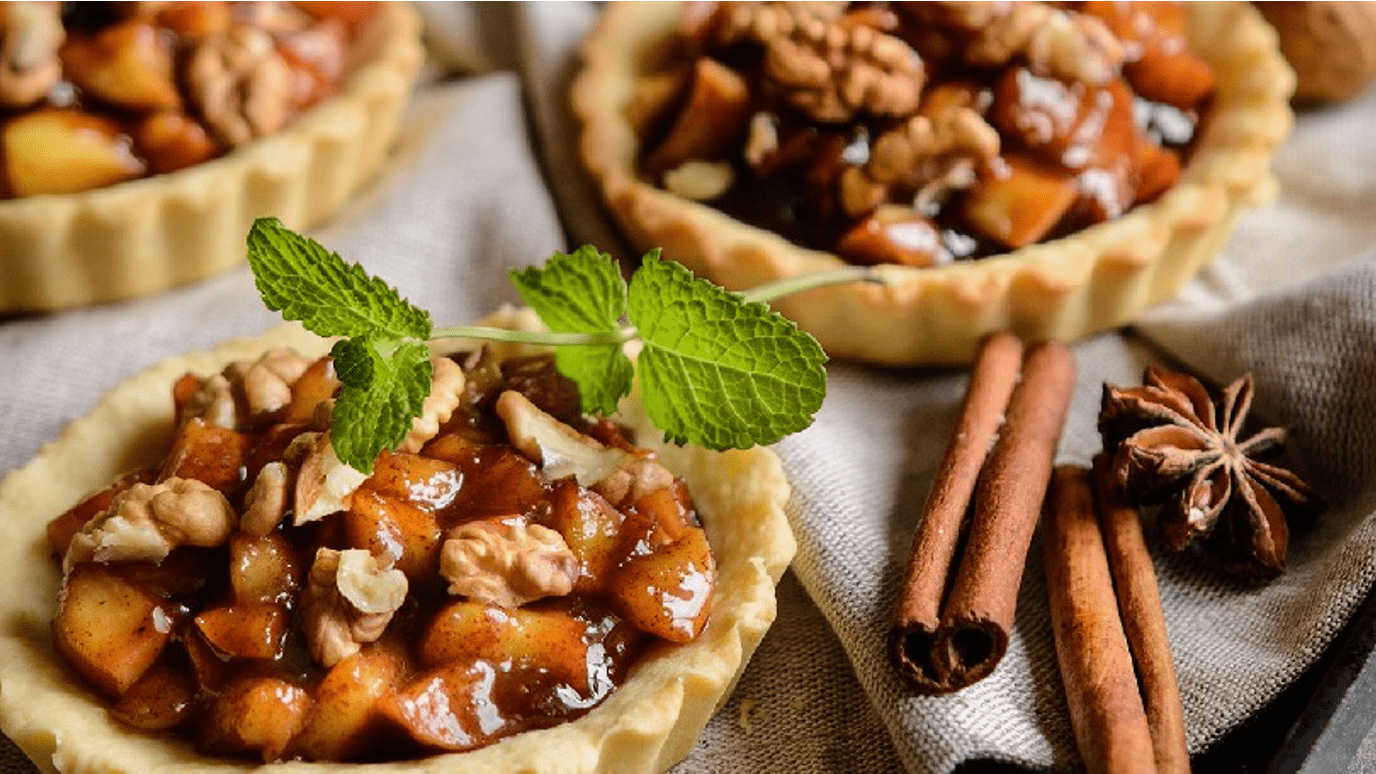 Mini tarta z jabłkami