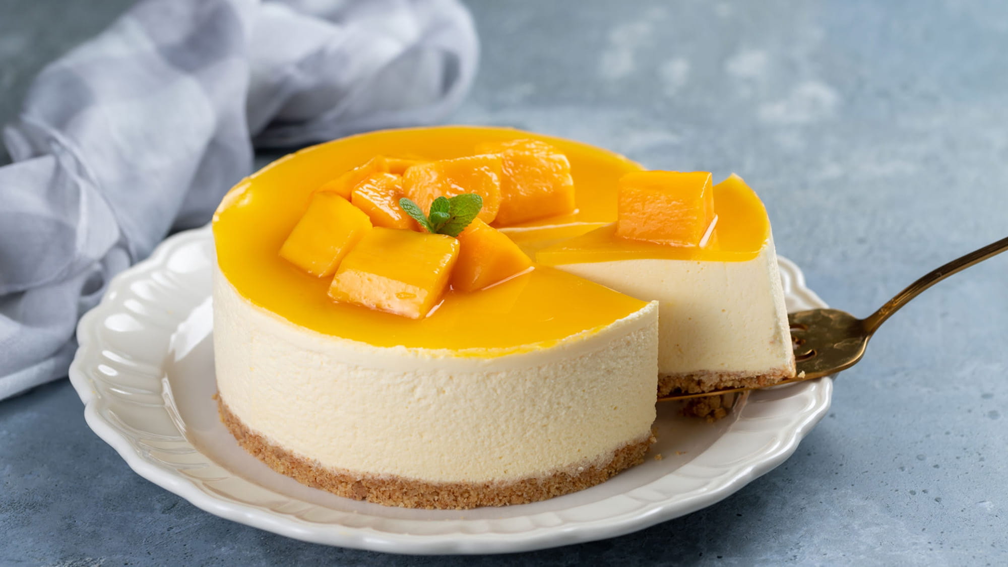 mango cheesecake