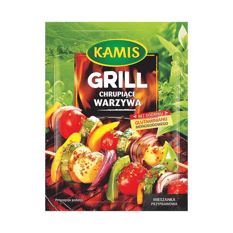 chrupiace warzywa z grilla
