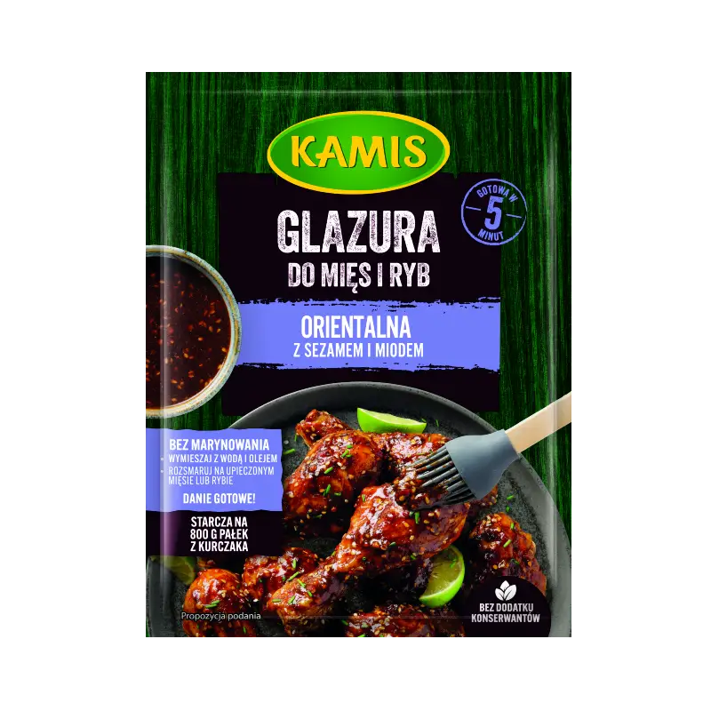 Glazura Orientalna Z Miodem I Sezamem