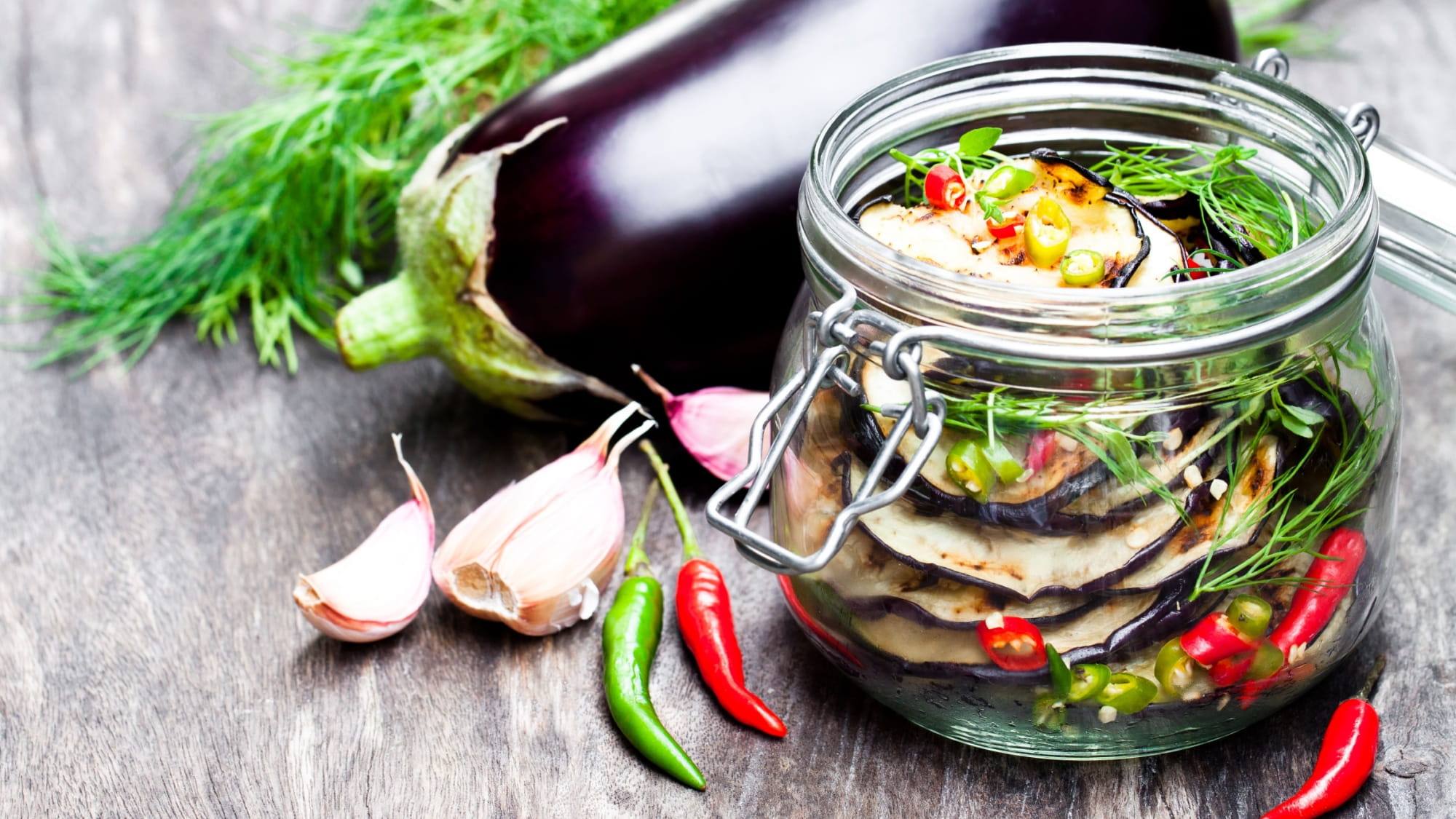 Grillowane bakłażany z cukinią