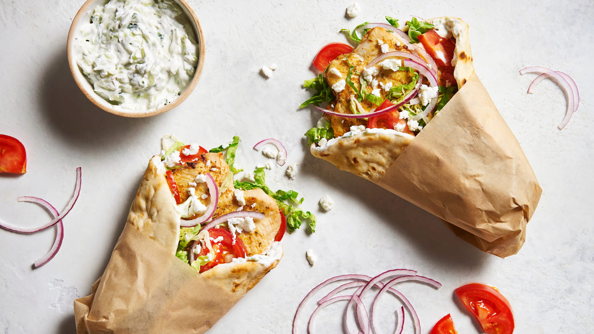 Gyros z kurczaka  - przepis