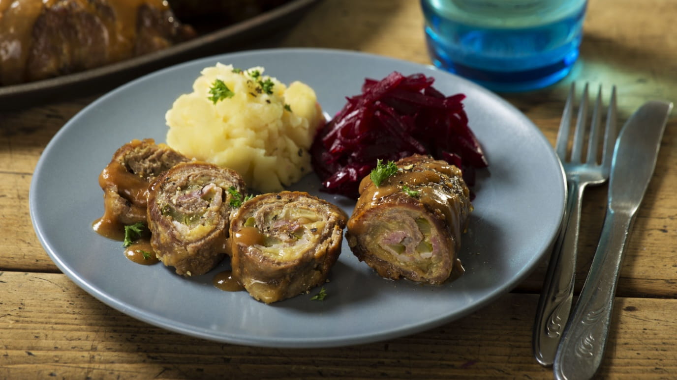 Pieczone zrazy cielęce