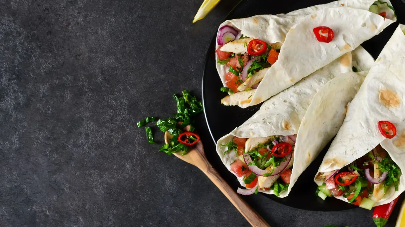 Wrapy z grillowanymi warzywami